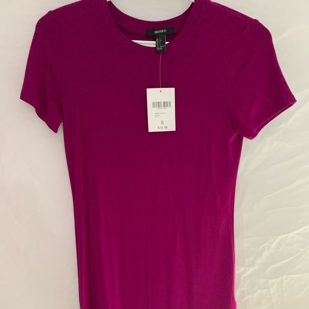 Magenta Bodycon, Midi Dress